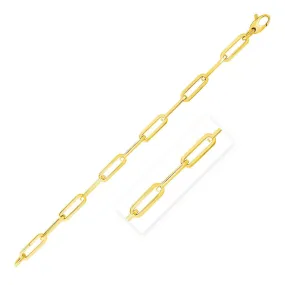 14K Yellow Gold Wide Paperclip Chain (6.1mm)-rx03988-18