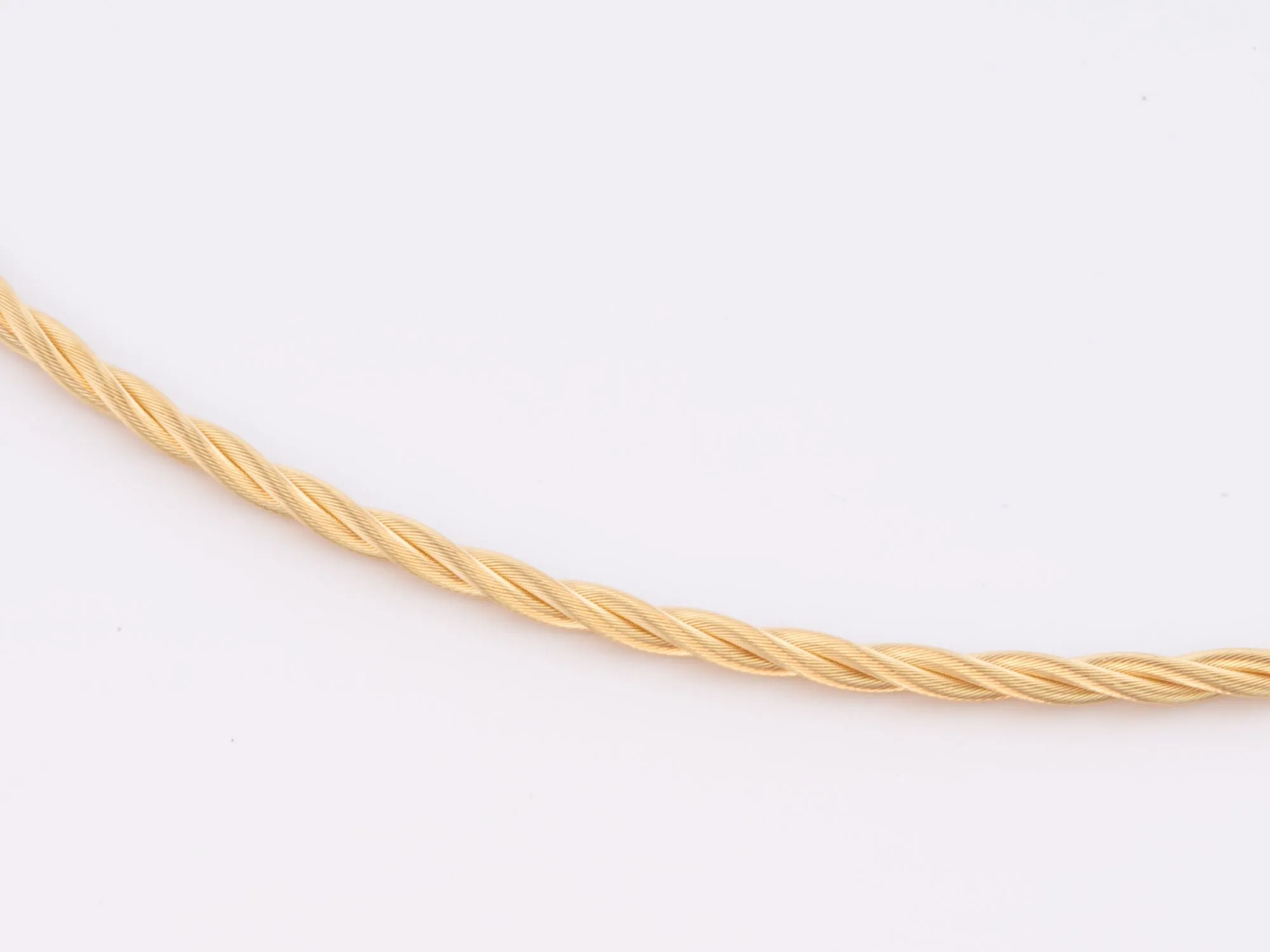 18K Gold Flexi Necklace Like Wellendorff Rope 10g+ 2.2mm Wide R4517