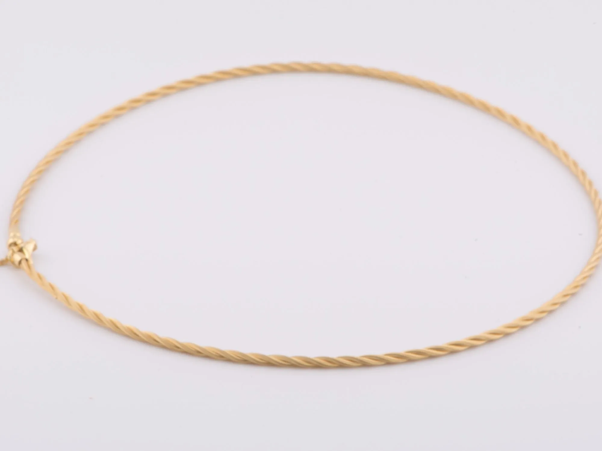 18K Gold Flexi Necklace Like Wellendorff Rope 10g+ 2.2mm Wide R4517