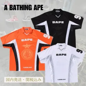 A BATHING APE  |Unisex Street Style Cotton Short Sleeves Logo T-Shirts