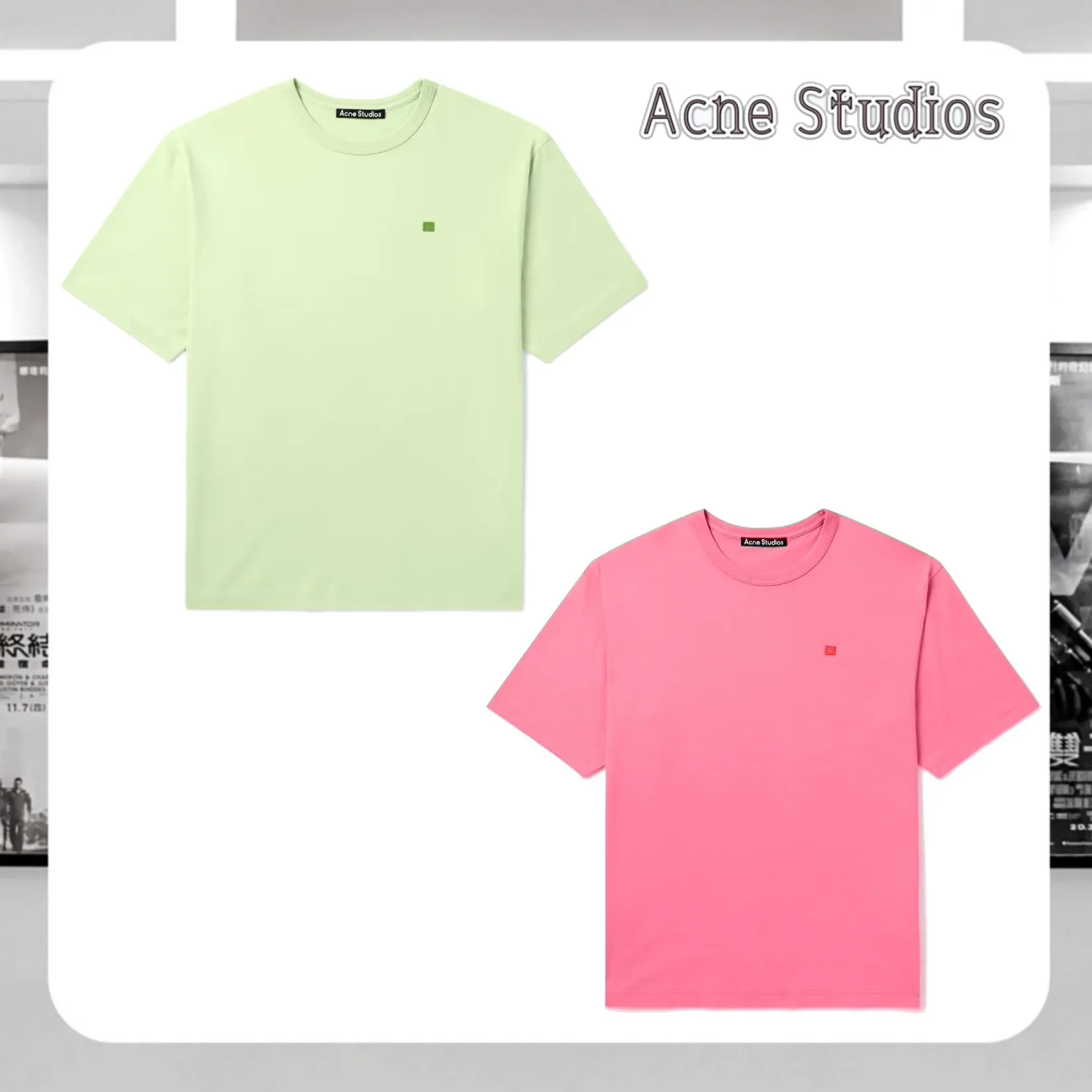 Acne Studios  |Cotton Short Sleeves Logo Designers T-Shirts