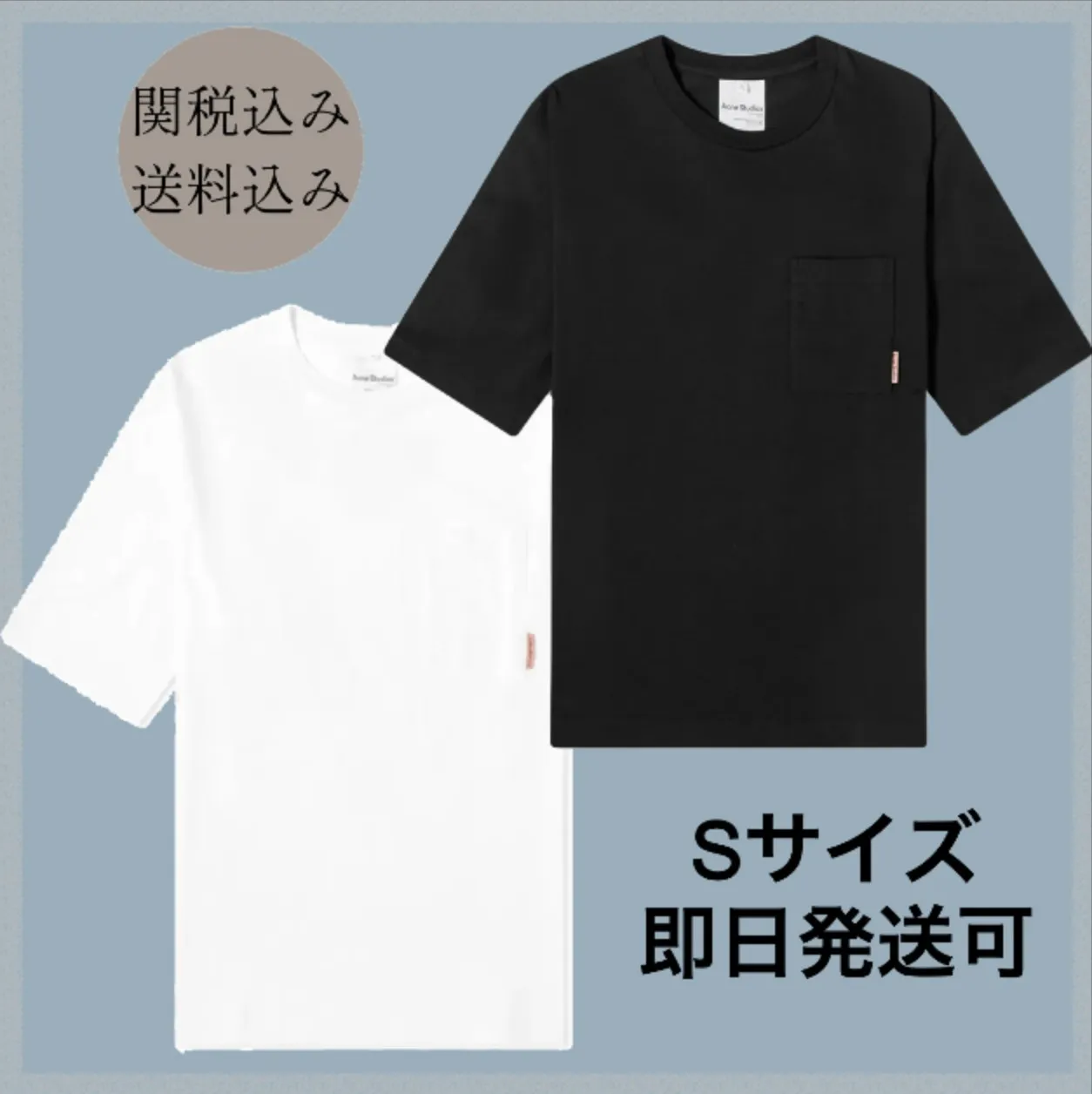 Acne Studios  |Unisex U-Neck Plain Short Sleeves Logo Designers T-Shirts