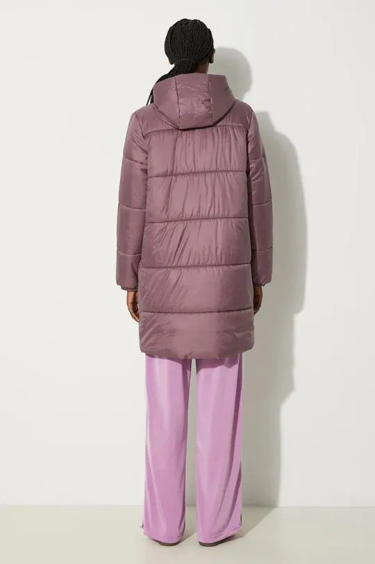 adidas Originals jacket Long Puffer women's violet color IW5857