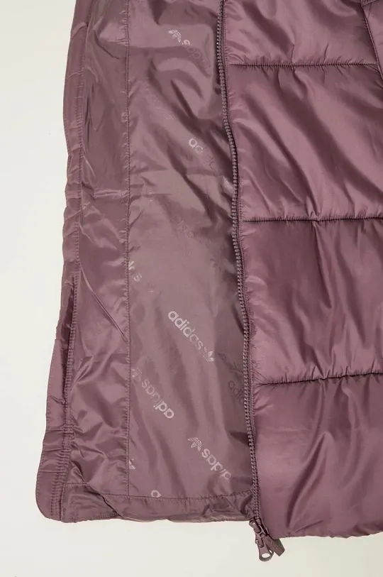 adidas Originals jacket Long Puffer women's violet color IW5857