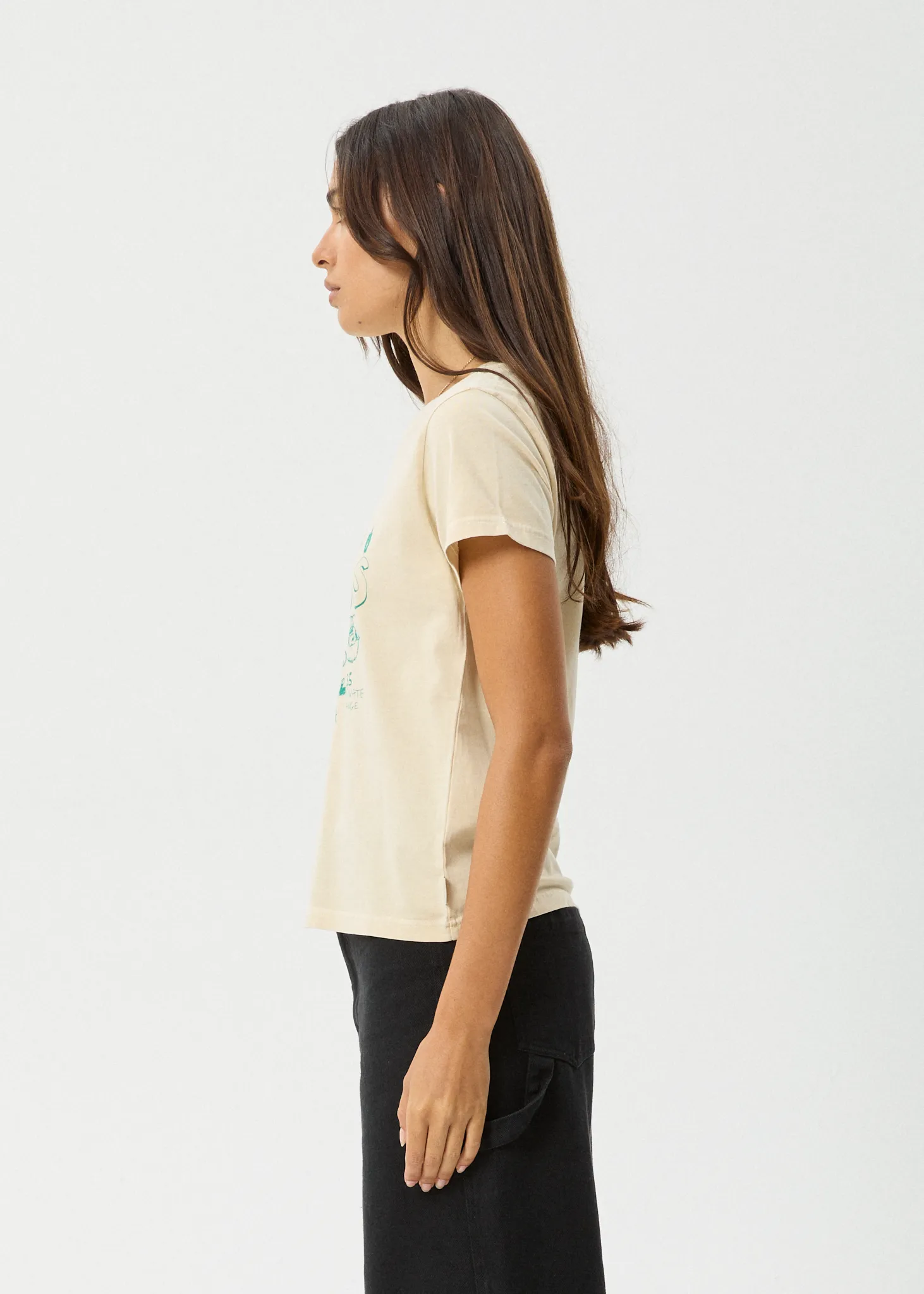 AFENDS Womens Homeroom - Classic T-Shirt - Sesame