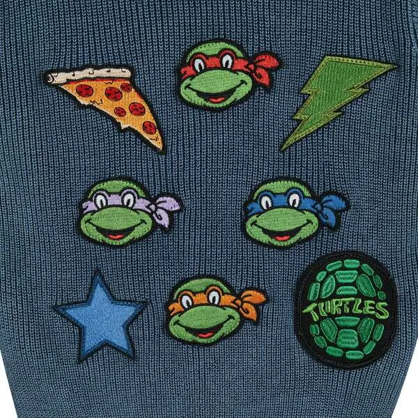 Andy & Evan TMNT® X Andy & Evan® Infant Stone Washed Ribbed Hooded Sweater, Blue