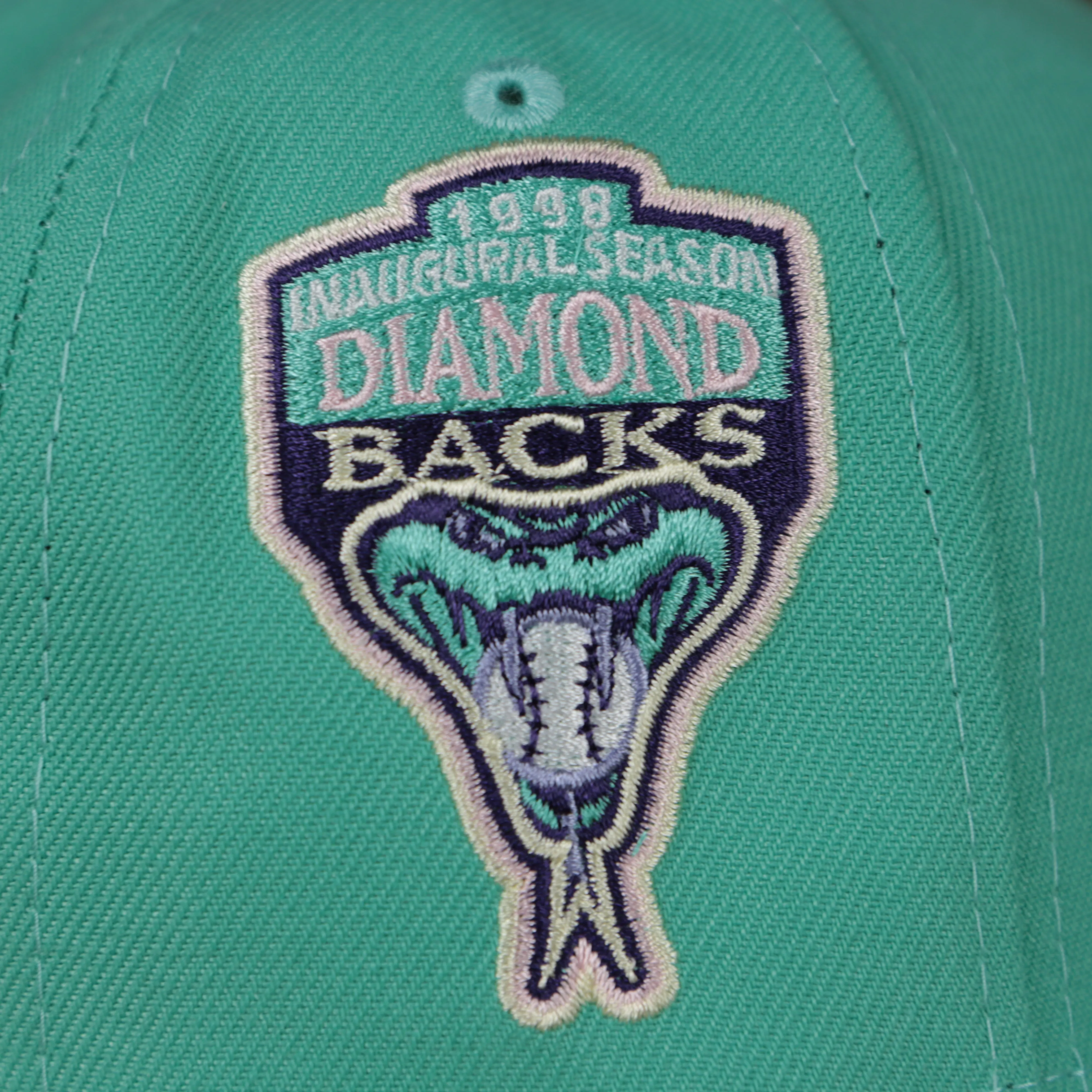 Arizona Diamondbacks 1993 Inaugural Season Side Patch Pink Bottom 59Fifty Fitted Cap | Mint