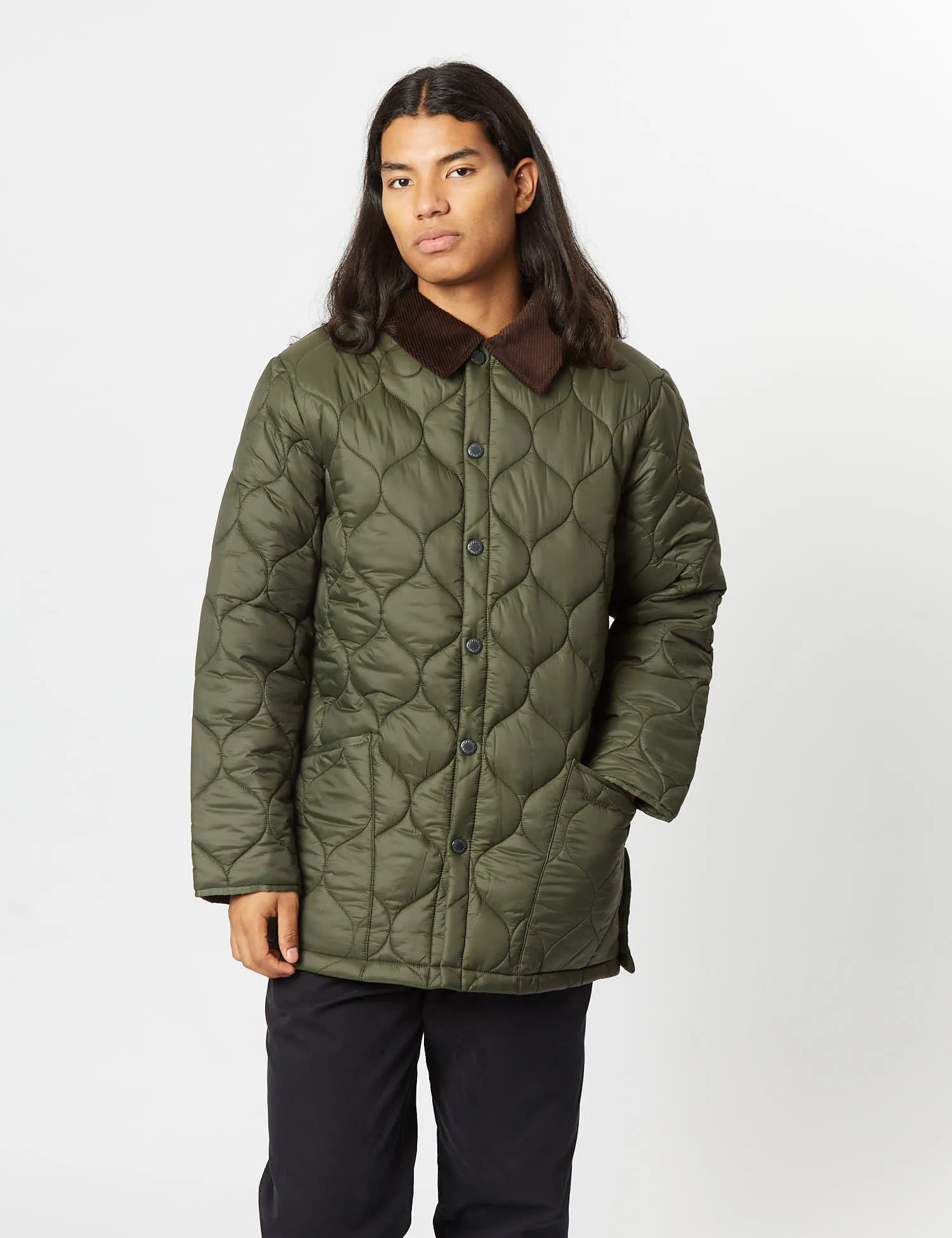 Barbour Lofty Quilt Jacket - Olive Green