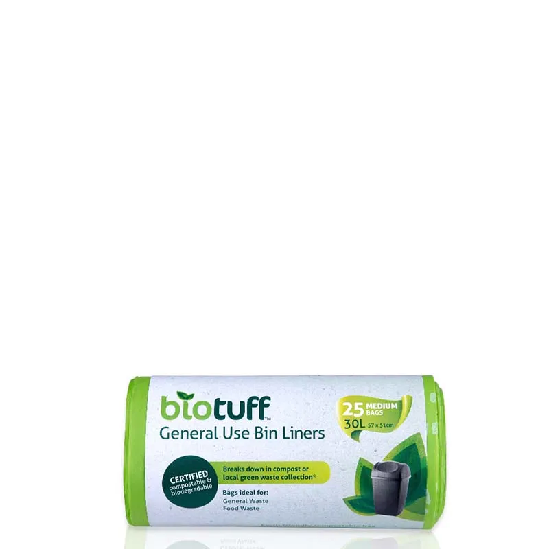 BIOTUFF General Use Bin Liner - MEDIUM 30L