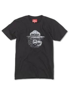 Black & White Smokey Bear Red Label Tee | American Needle