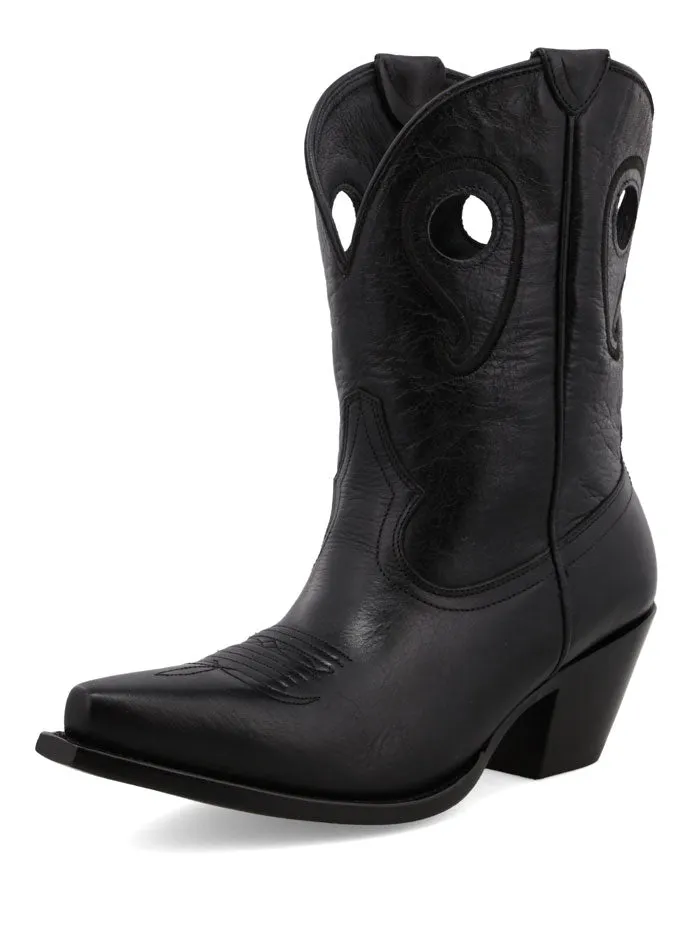 Black Star WBSN011 Womens Matador Leather Boot Black