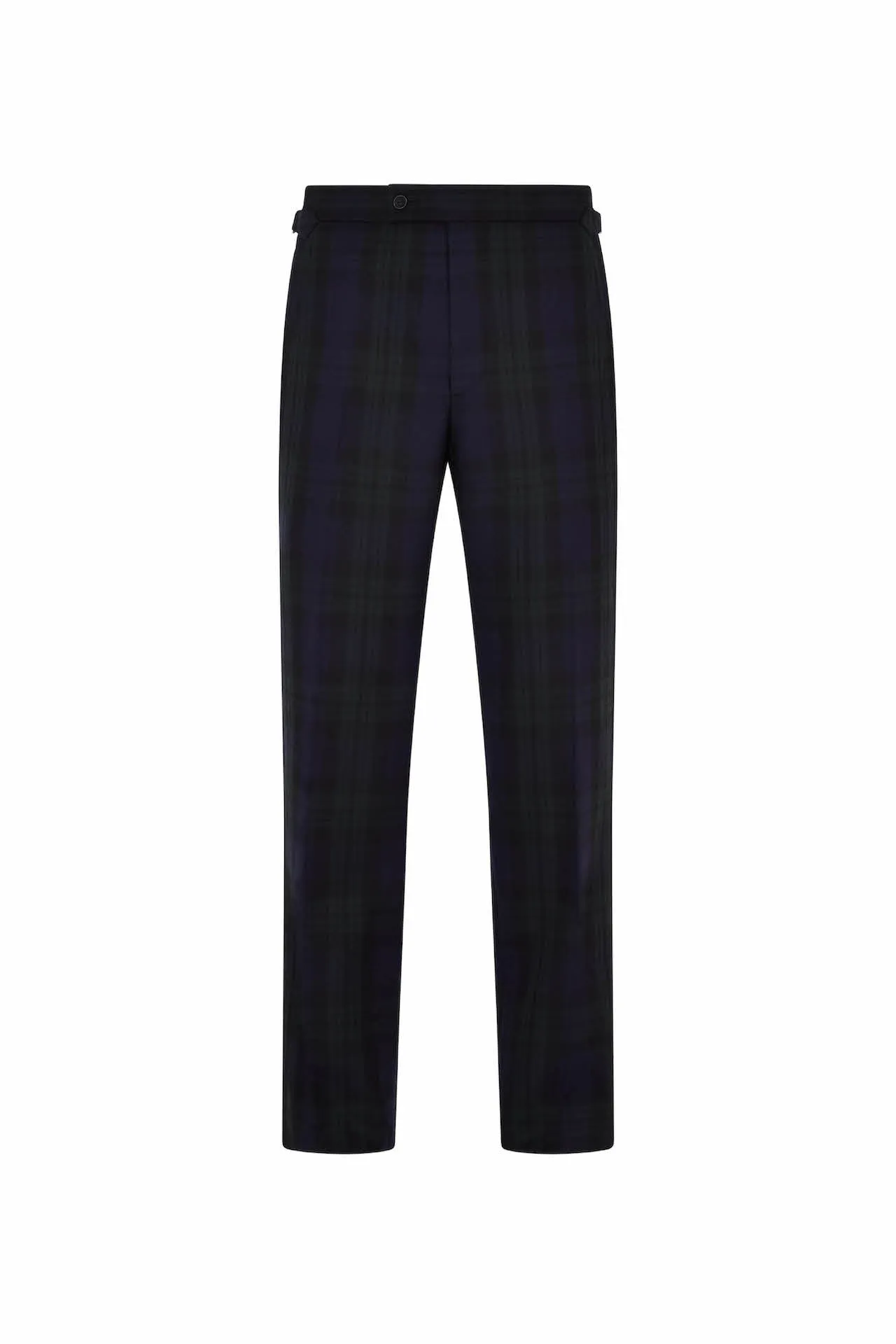 Black Watch Tartan Fish Tail Trousers