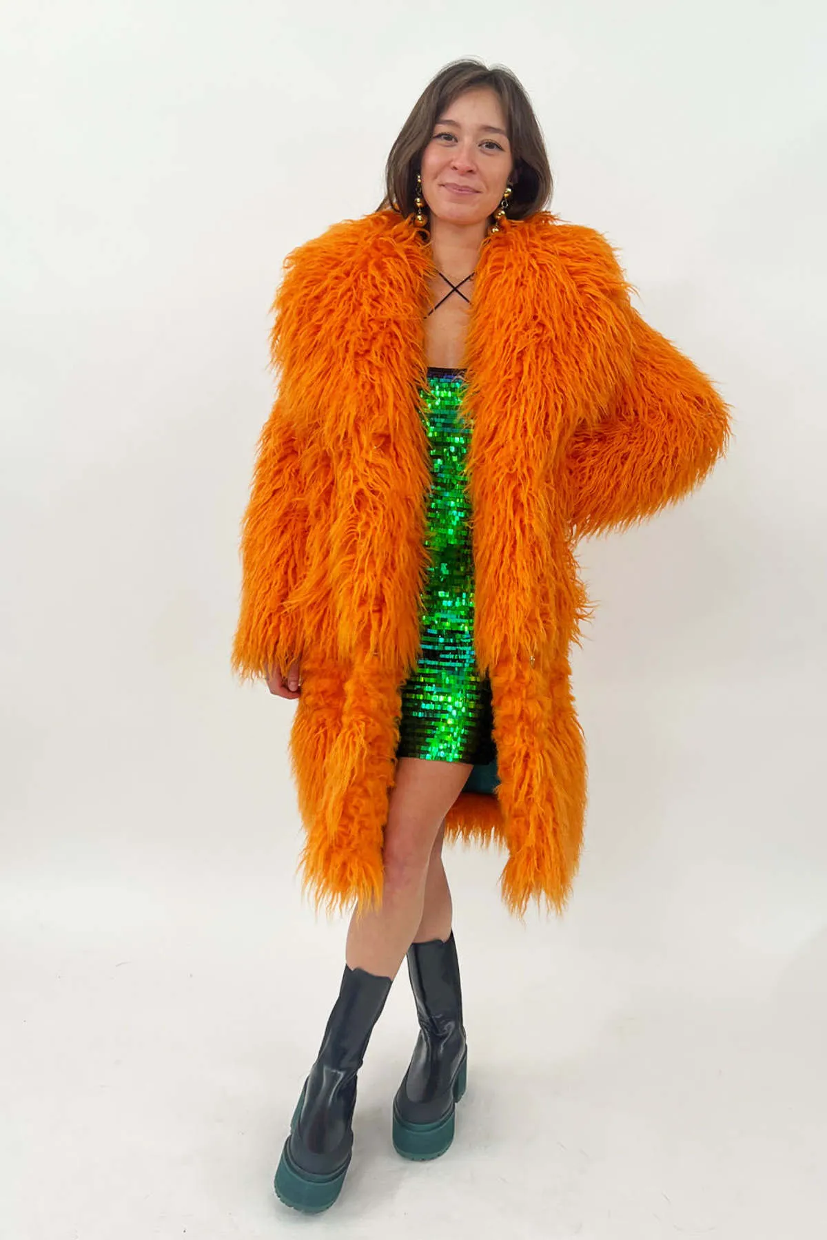 Blondie Coat - Orange