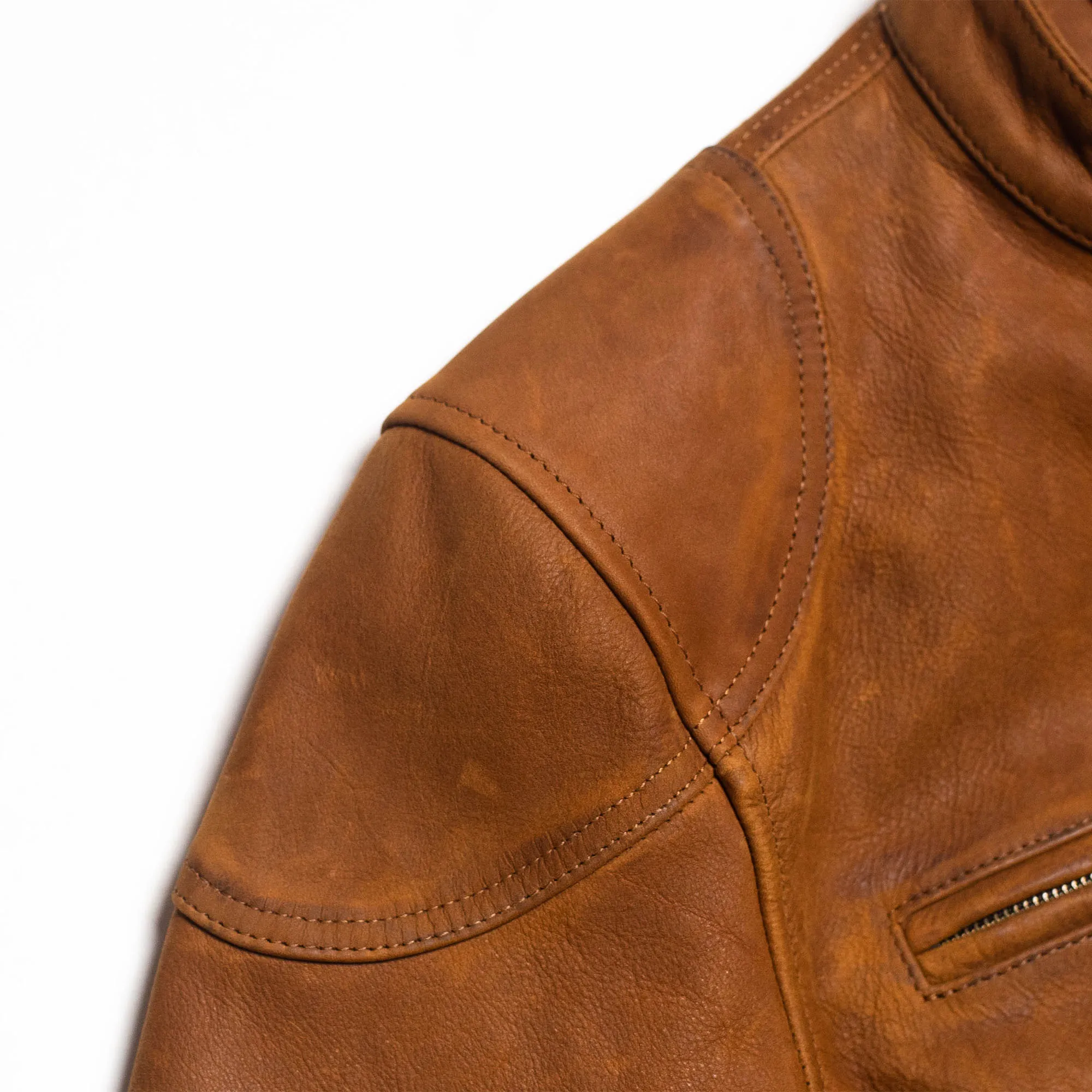 “Café Racer” Nubuck Leather Jacket - Shangri-la Heritage