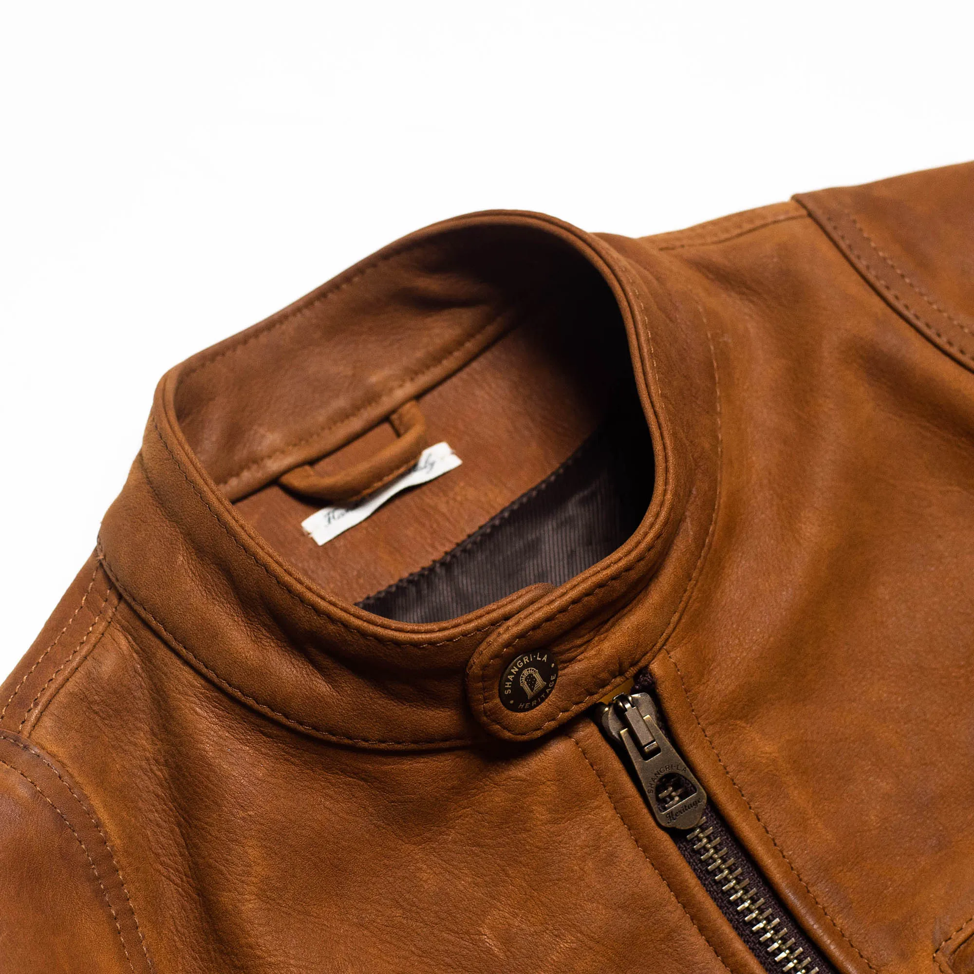 “Café Racer” Nubuck Leather Jacket - Shangri-la Heritage