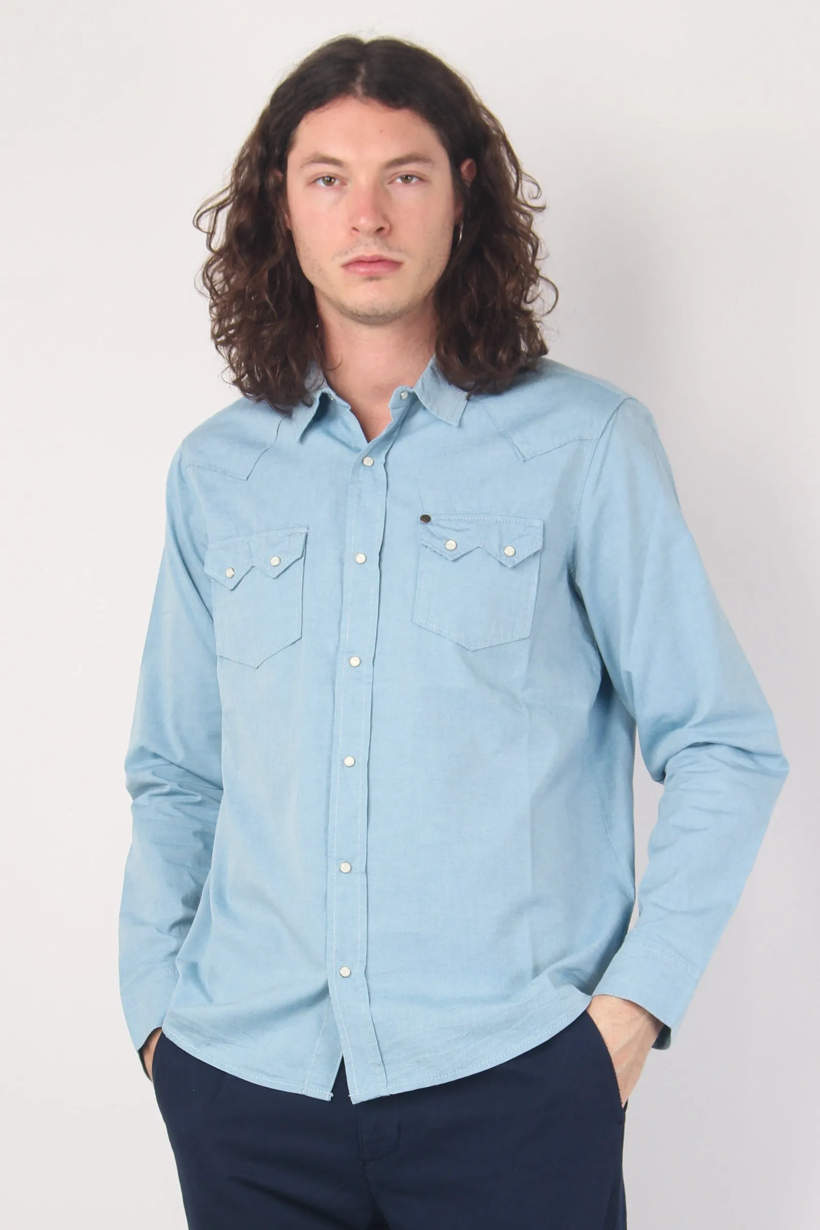 Camicia Regular Azzurro