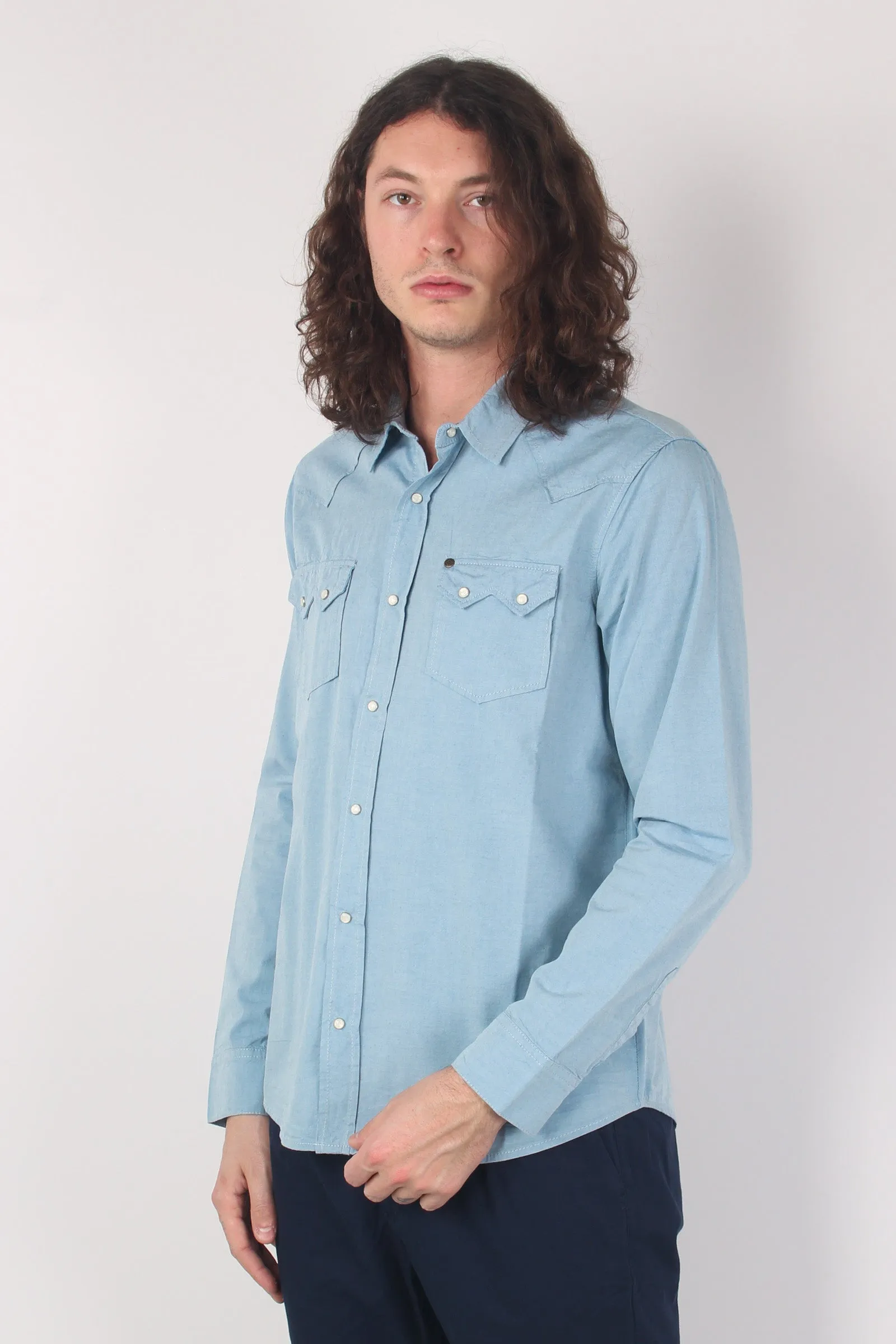 Camicia Regular Azzurro