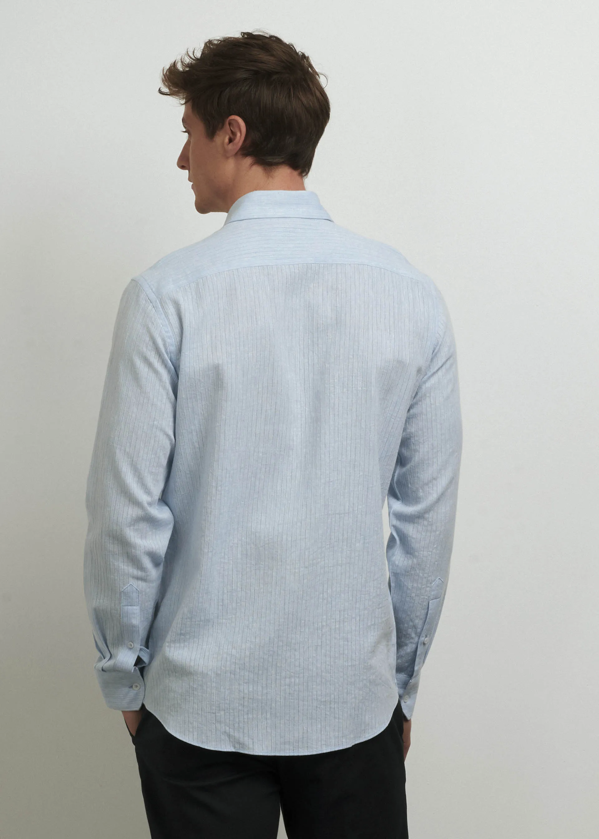 Camicia regular in lino