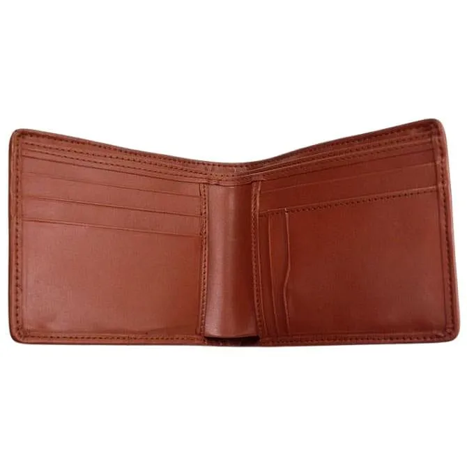 Cognac Double Head Crocodile Wallet