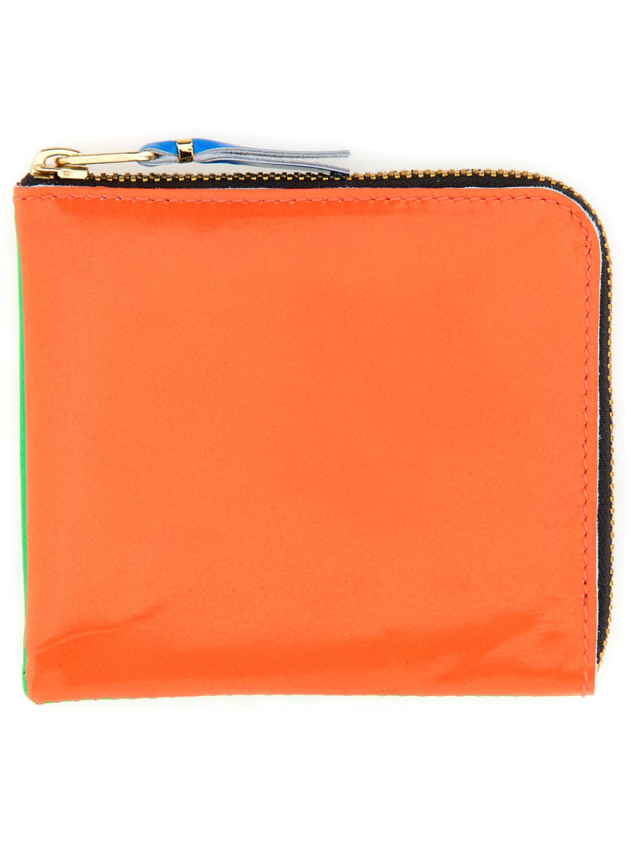 COMME DES GARCONS WALLET    SUPER FLUO LINE LEATHER WALLET