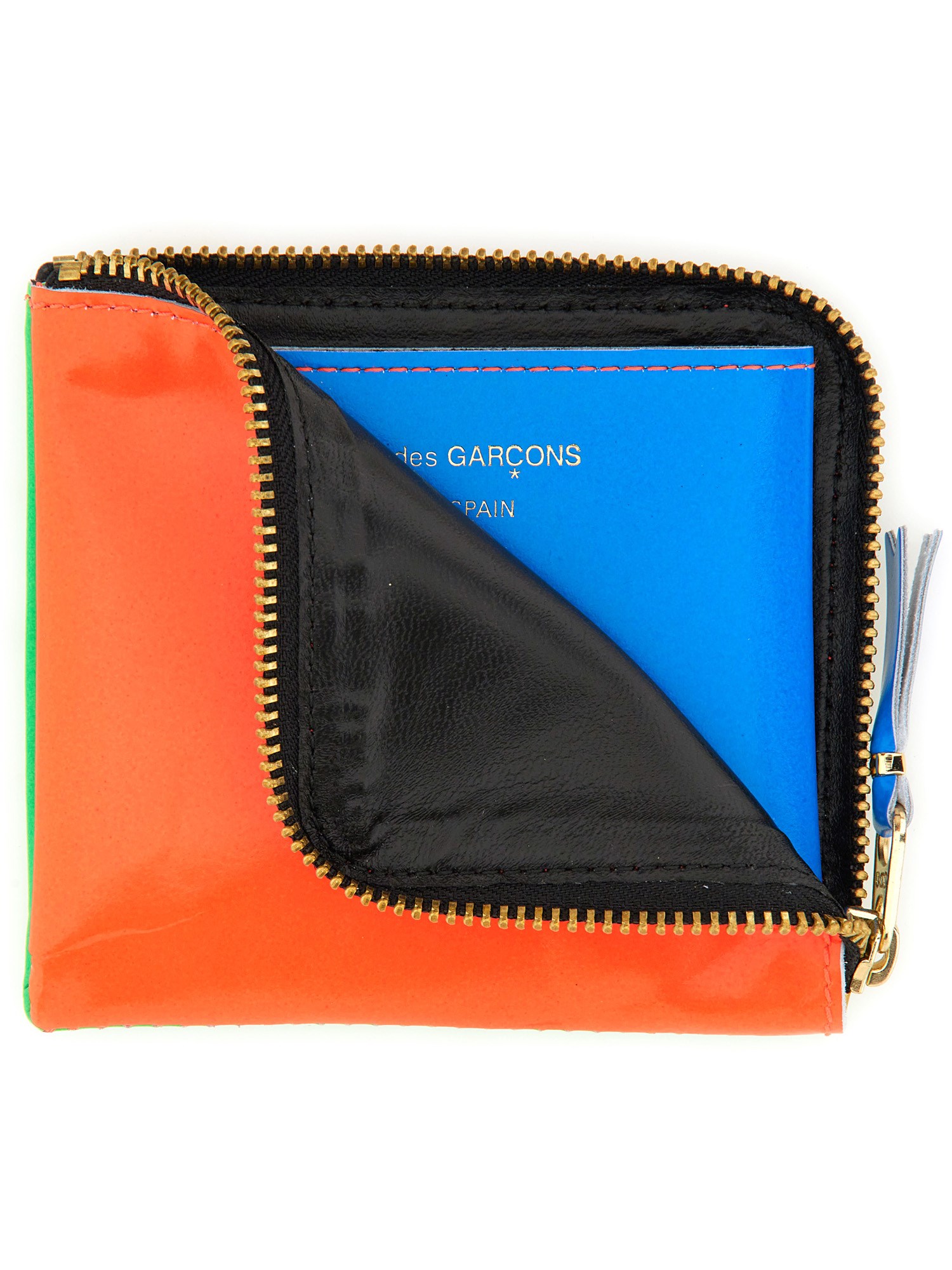 COMME DES GARCONS WALLET    SUPER FLUO LINE LEATHER WALLET