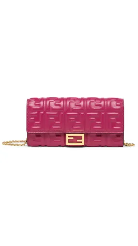 Continental Wallet With Chain - Fuchsia