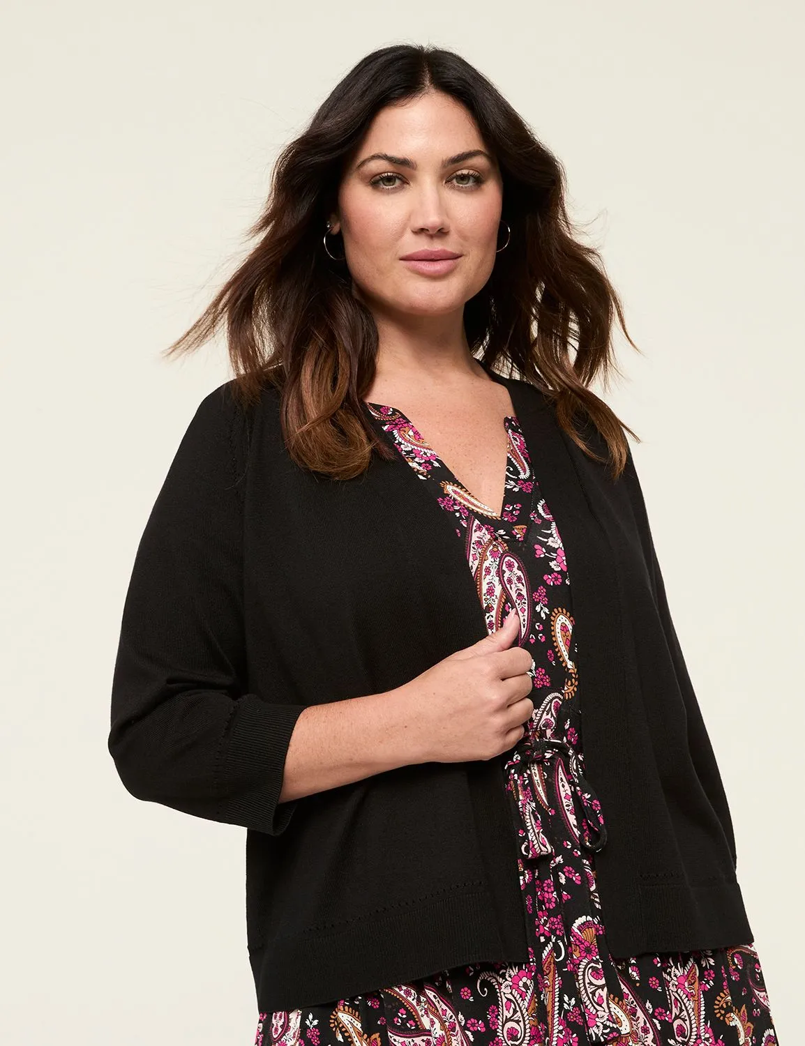 Crop Open-Front Shrug