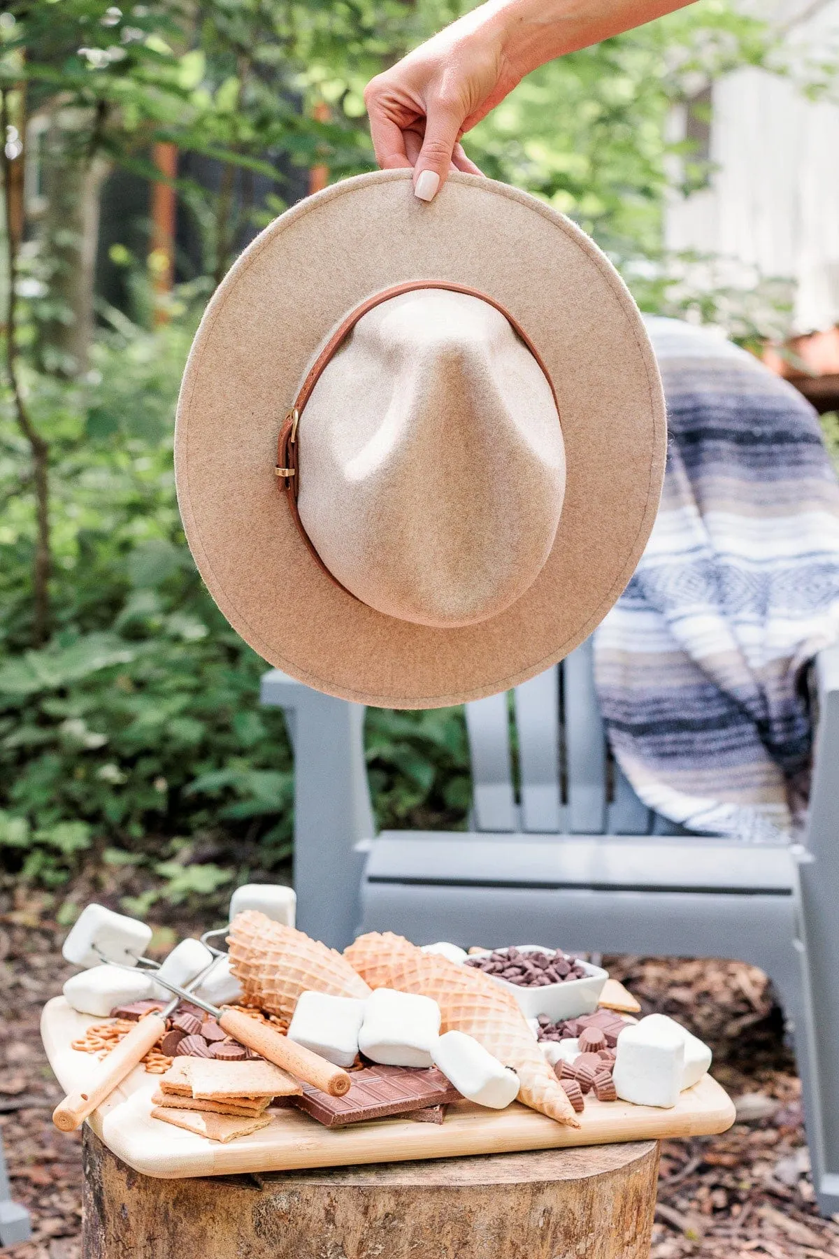 Delightful Sunsets Felt Panama Hat- Beige