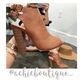 Desiree Booties- Tan