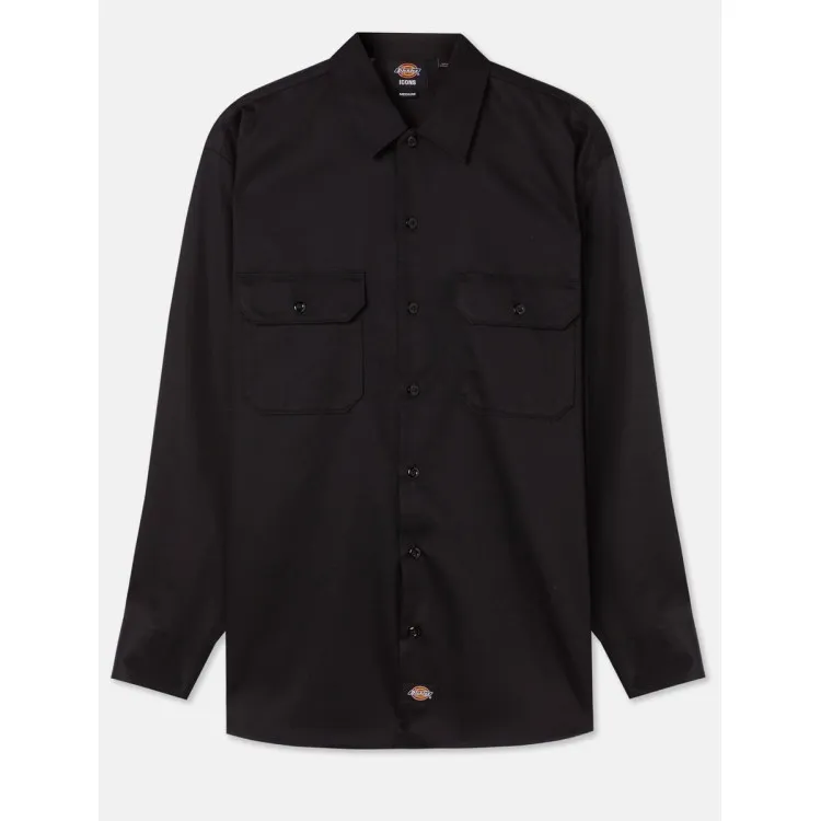 Dickies Work Shirt Camicia Misto Cotone Uomo Black