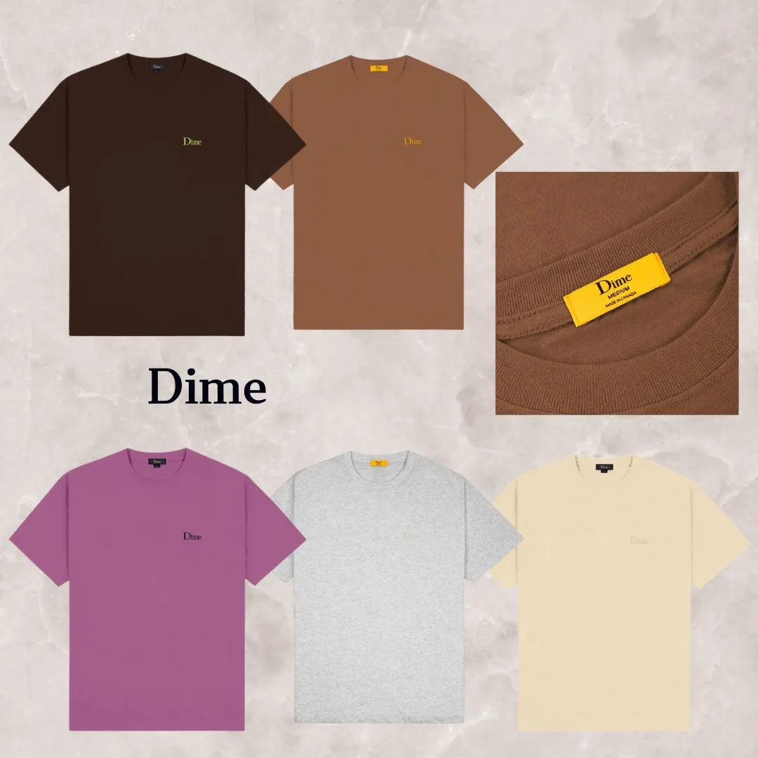 Dime  |Unisex Street Style Short Sleeves Logo Skater Style T-Shirts