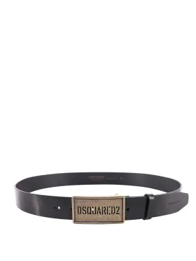 Dsquared2 Logo-Engraved Buckle Belt