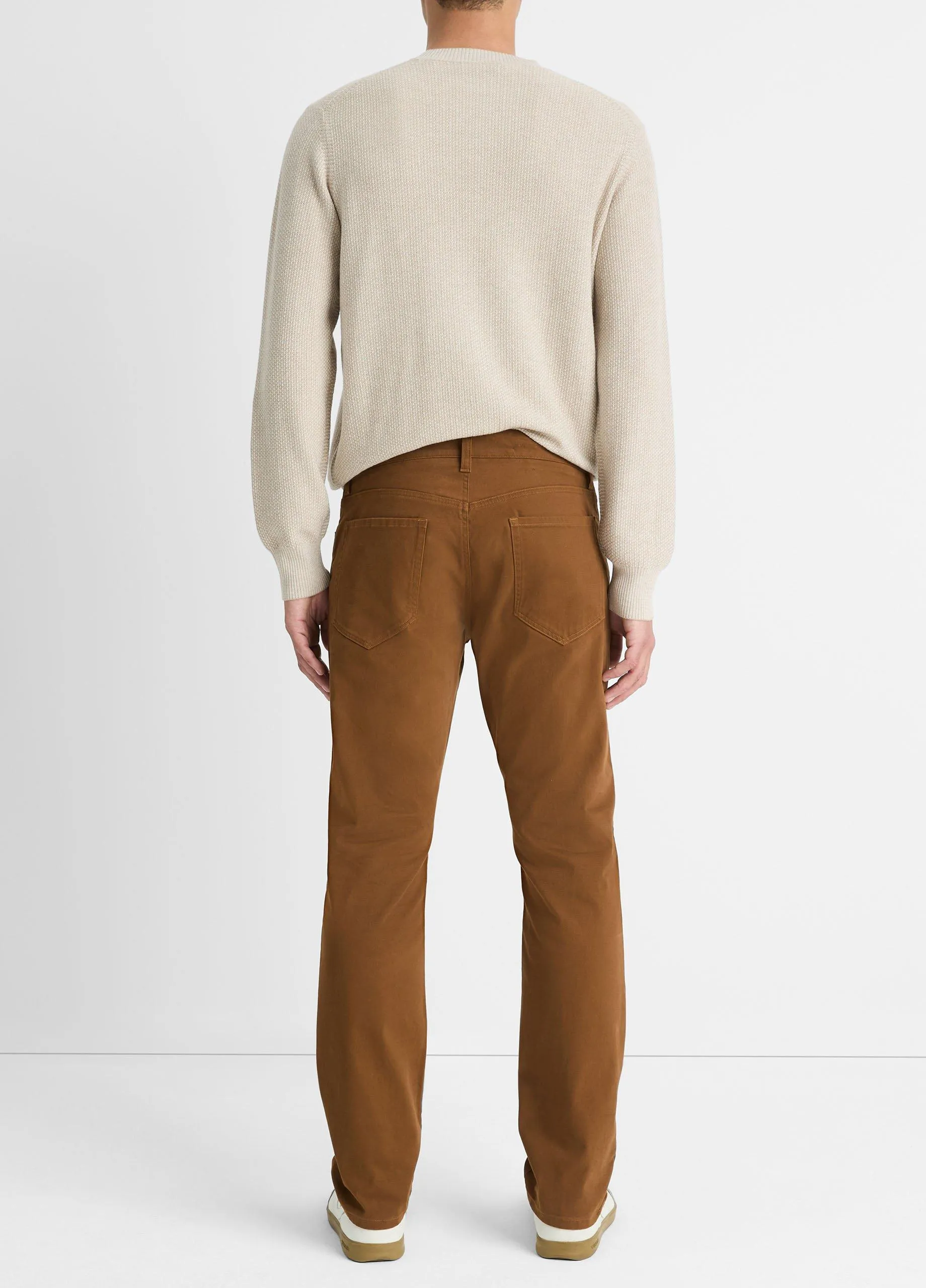 Dylan Slim 5-Pocket Peached Stretch-Cotton Pant