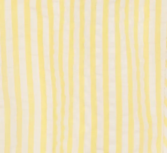 Ella Ruched Bubble Yellow Seersucker Stripe