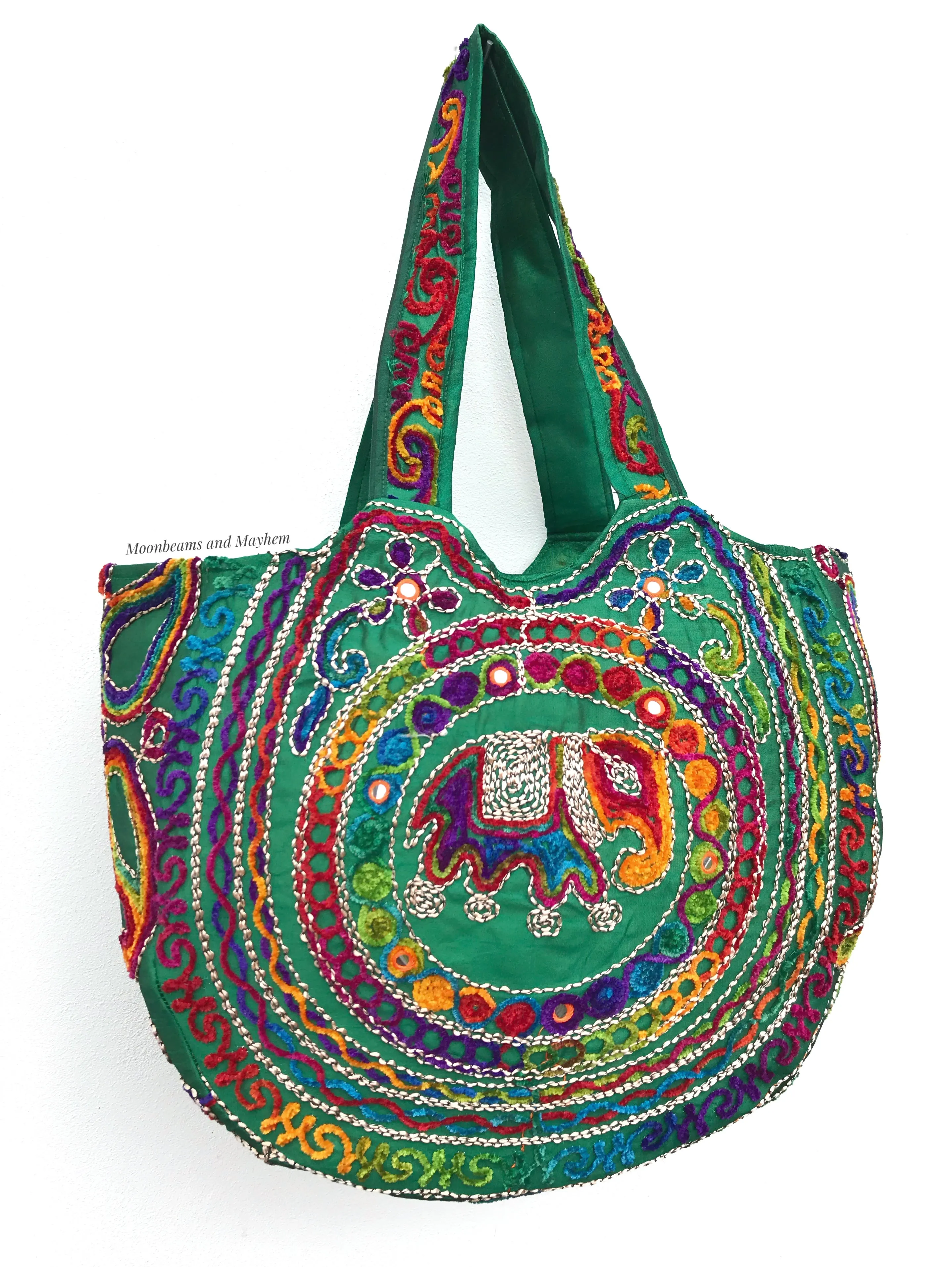 ENCHANTING GREEN SHAMBALA BAG