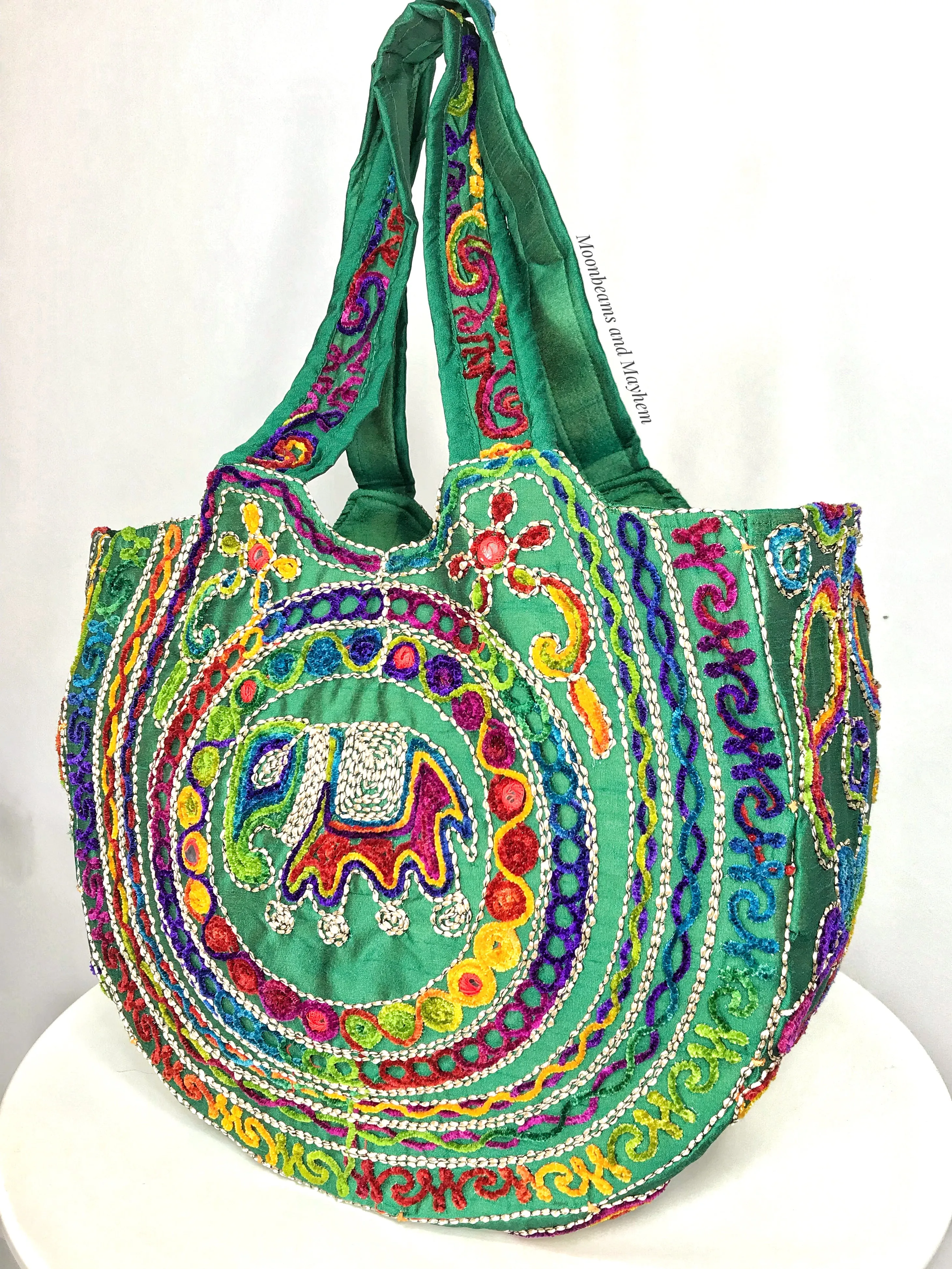 ENCHANTING GREEN SHAMBALA BAG