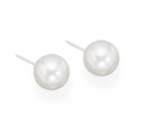 Faux Pearls Earrings on14k gold posts Custom order by telephone only. IN STOCK - Please call for pricing and to order.