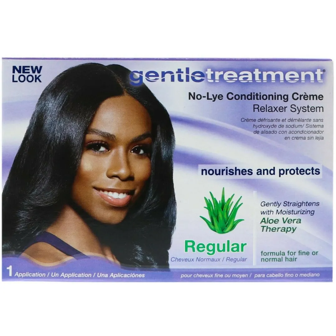 Gentle Treatment No-Lye Conditioning Creme Relaxer System, Regular  (Lot de 3)