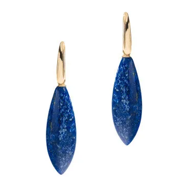 Gold Lapis Lazuli Earrings