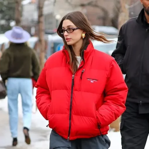 Hailey Bieber Puffer Jacket For Sale - William Jacket