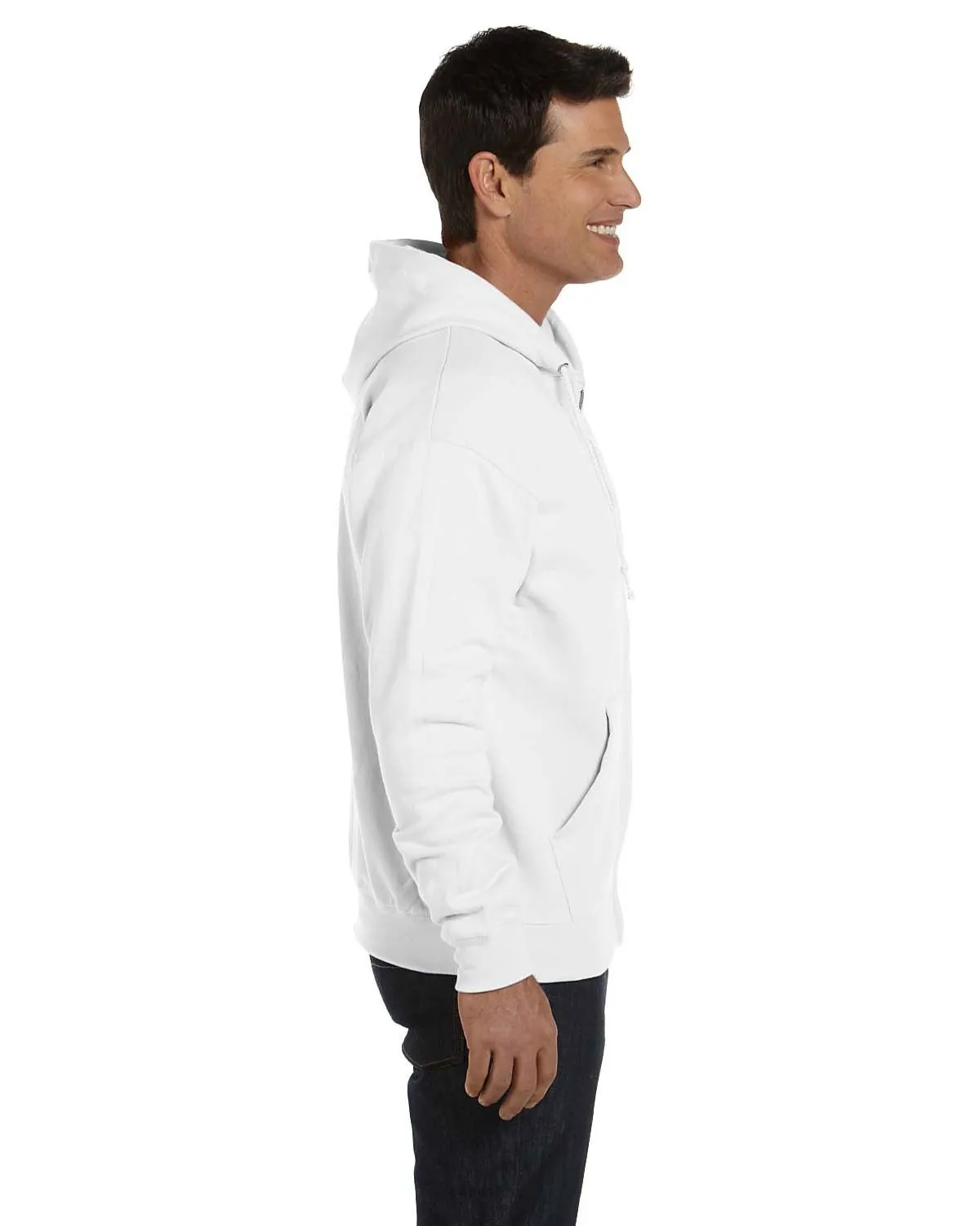 Hanes P180 Men 7.8 Oz. Comfort Blend Ecosmart 50/50 Full-Zip Hood