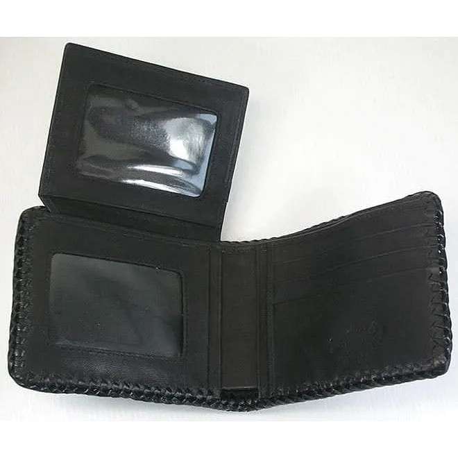 Hardcore Black Crocodile Tail Wallet