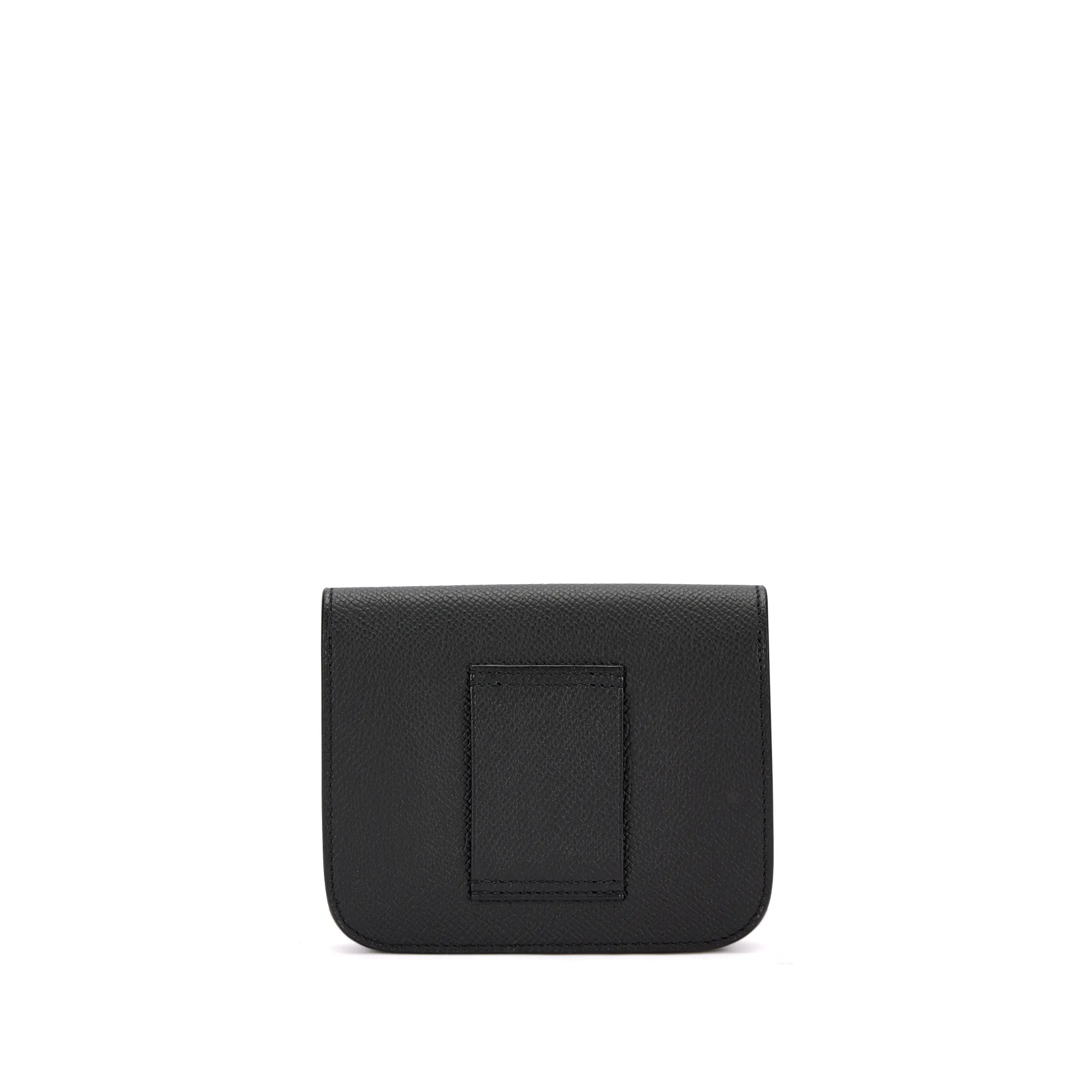 Hermès Black Epsom Constance Slim Wallet Gold Hardware, 2023