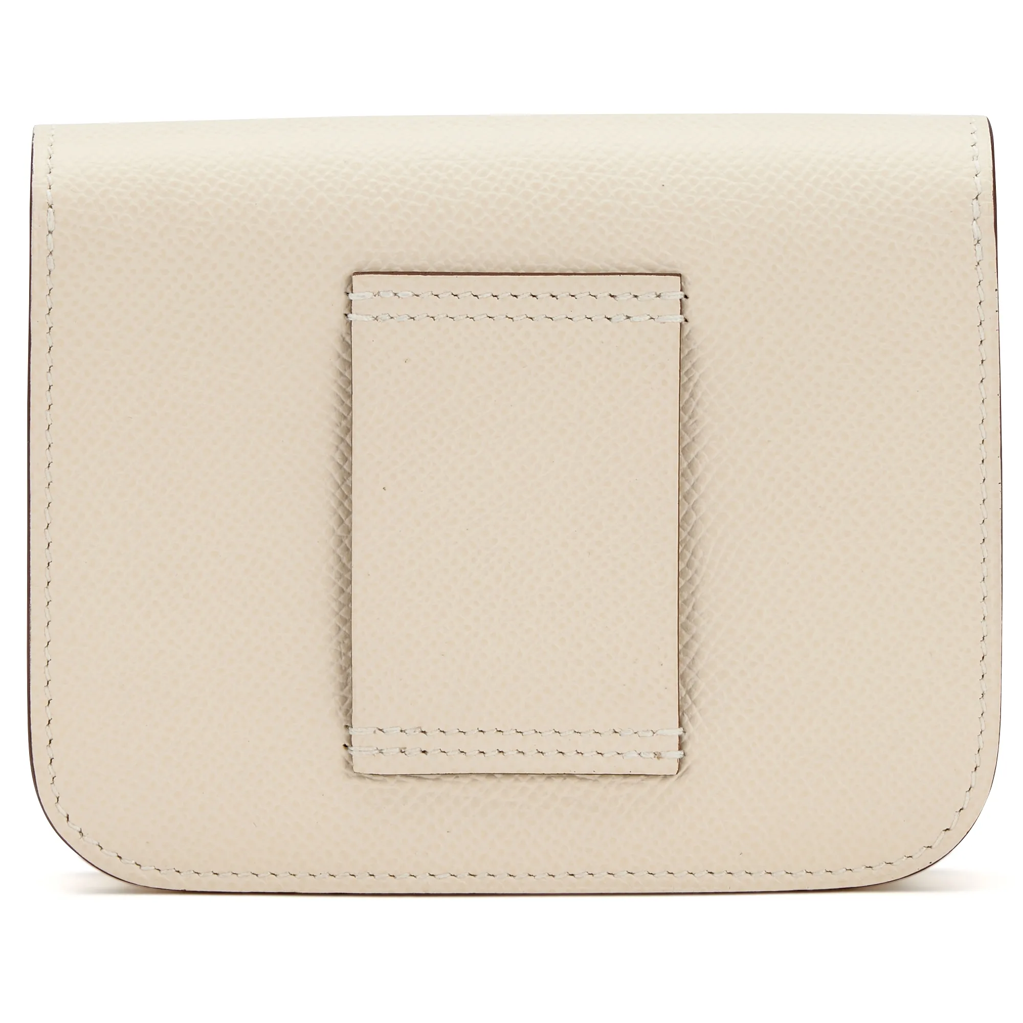 Hermès Nata Epsom Constance Slim Wallet Lime Enameled Palladium Hardware, 2022