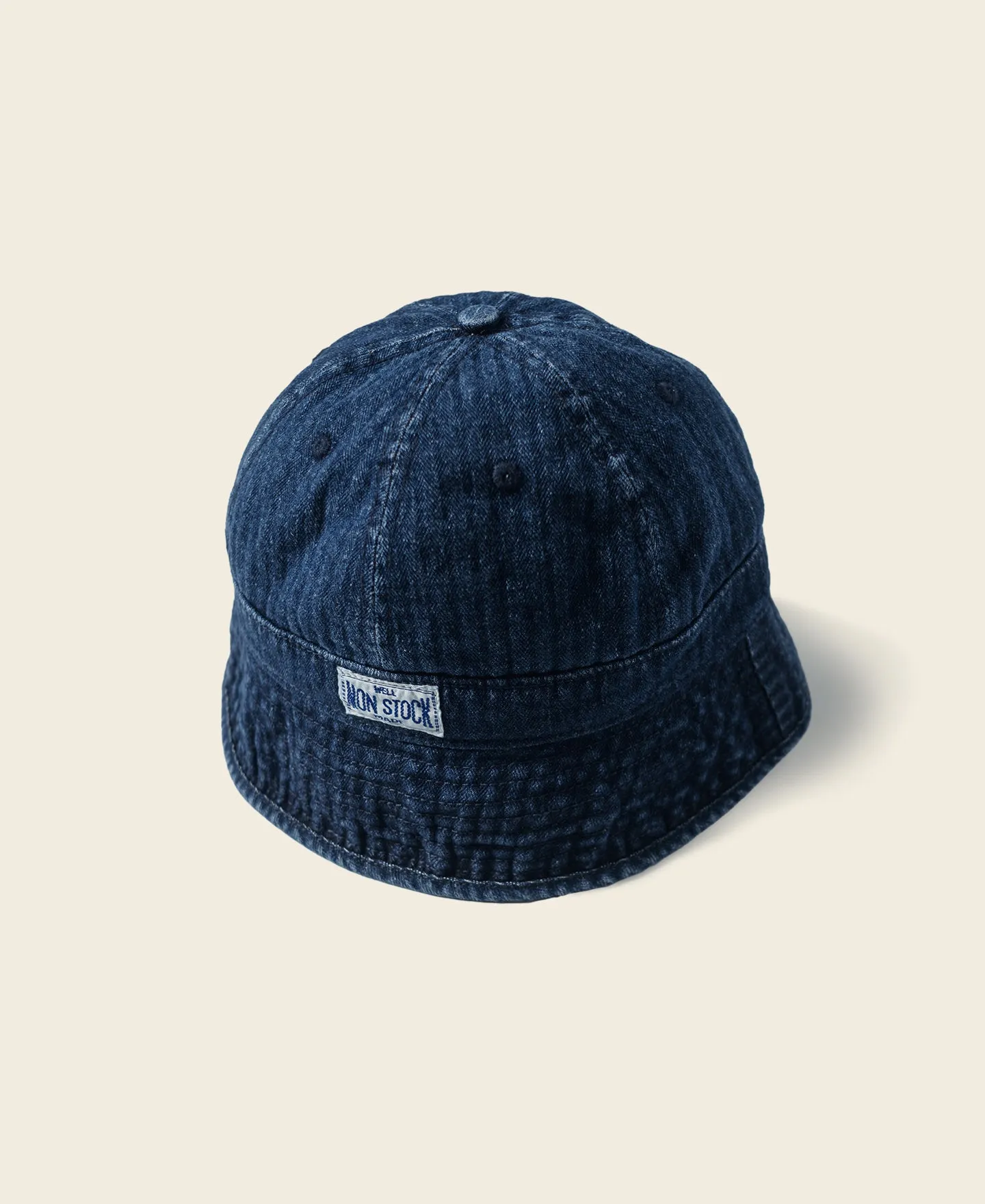 Herringbone Denim Bucket Hat