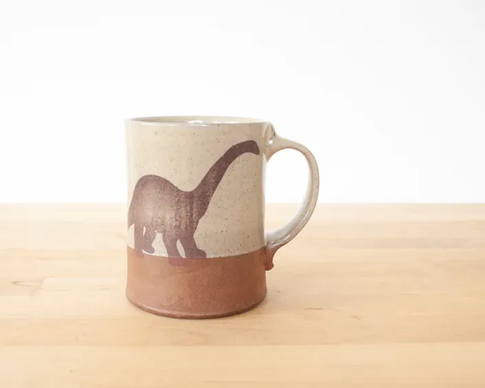 Hershberger - Regular Mug (Yellow, Diplodocus)