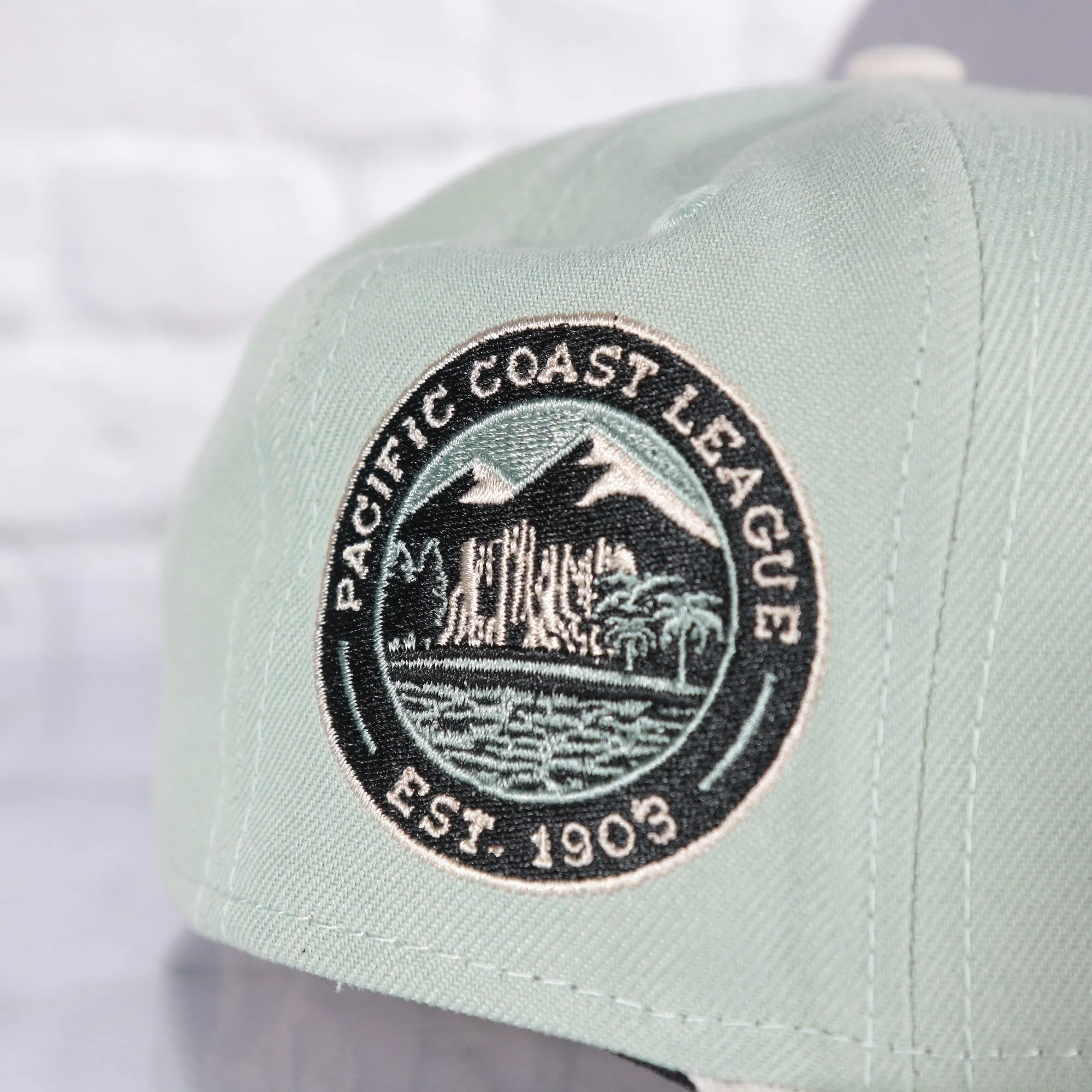 Hollywood Stars 1903 Pacific Coast League Gray Bottom 2-Tone | Light Sage/Sand 59Fifty Fitted Cap