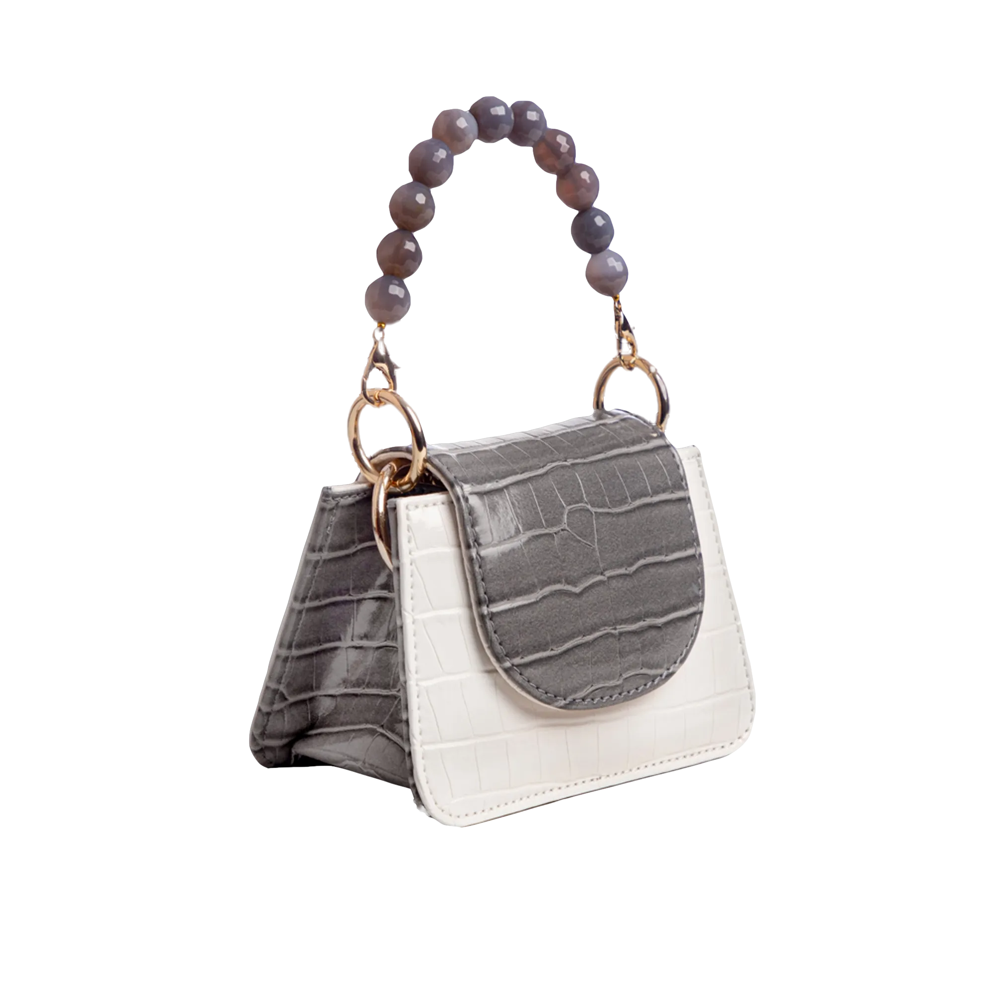 Horra - White x Grey - Mini bag