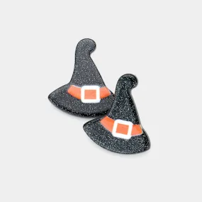 iLLASPARKZ Resin Witch Hat Stud Earrings