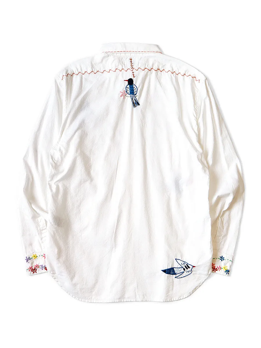 Kapital OX Work Shirt (Magpie Embroidery) (Long sleeve)